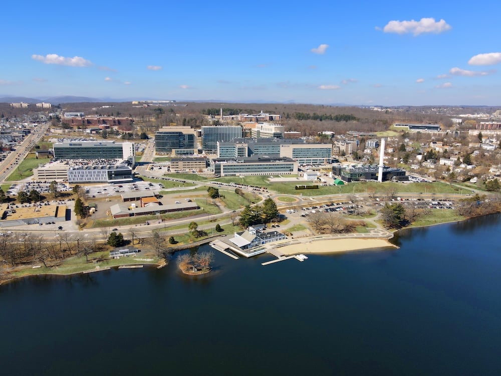 Aerial Photograph of the Umass Chan Campus