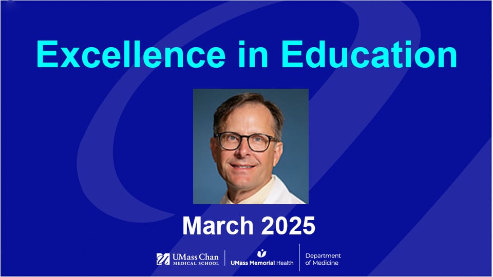  Excellence in Education, March 2025, image of Mitchell Gitkind, MD