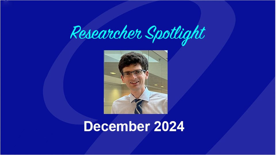  Researcher Spotlight, December 2024, image of Mark O'Connor, MD