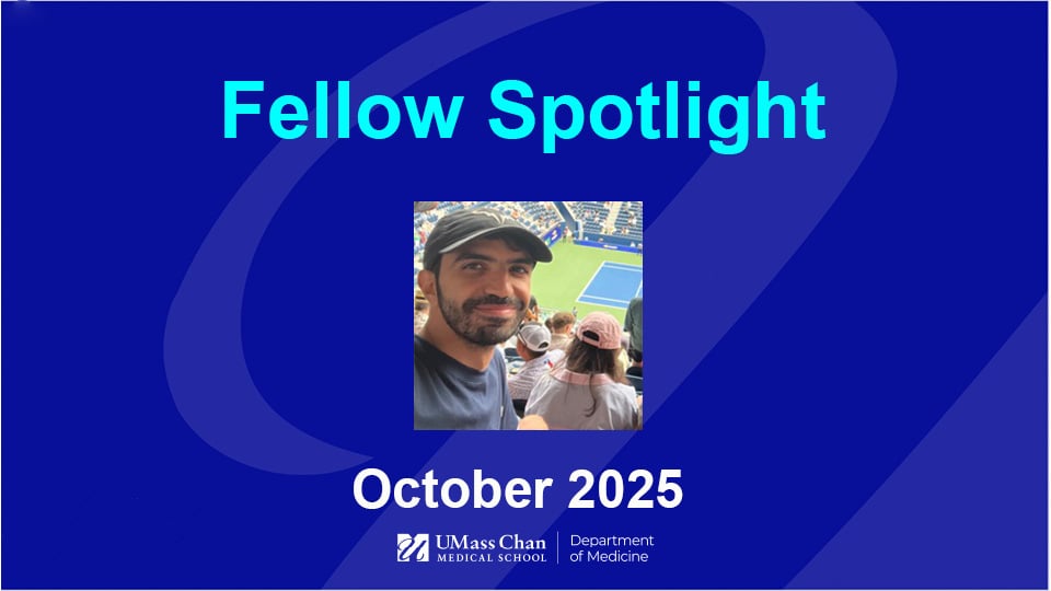  Fellow Spotlight, October 2025, image of Omar Mourad, MD