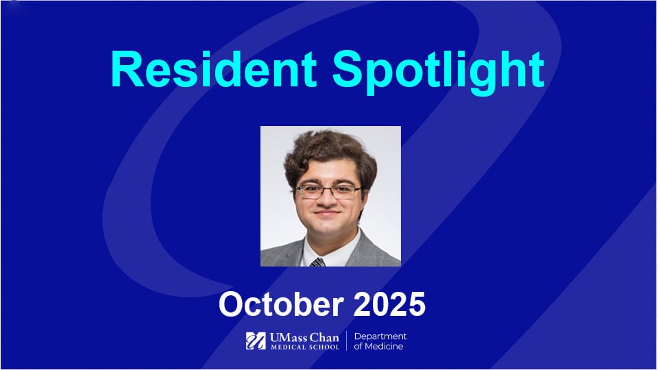  Sahil Chaudhuri, MD, October 2025, Resident Spotlight