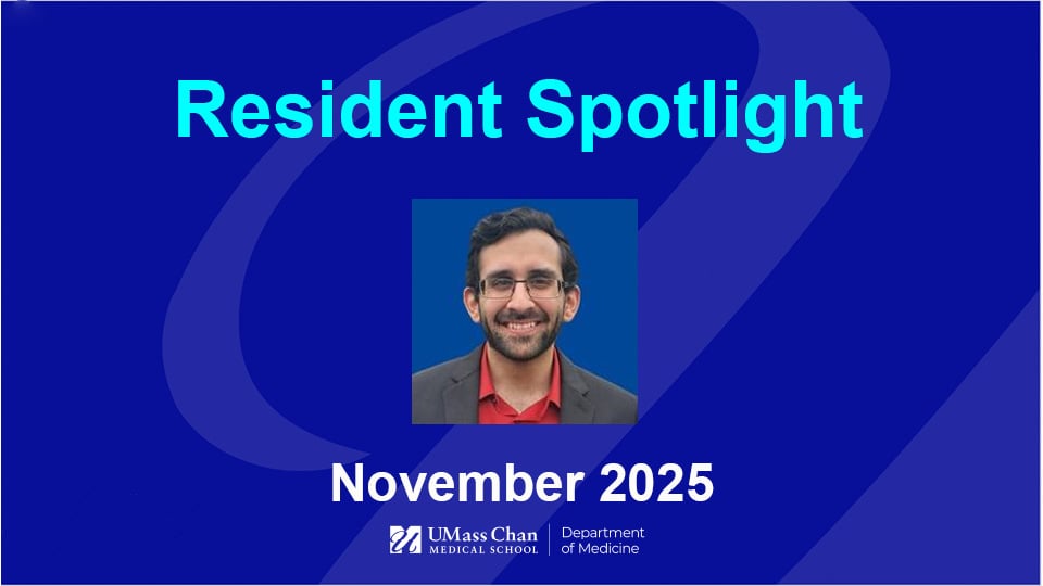  Resident Spotlight, November 2025, image of Jorge Dabdoub, MD