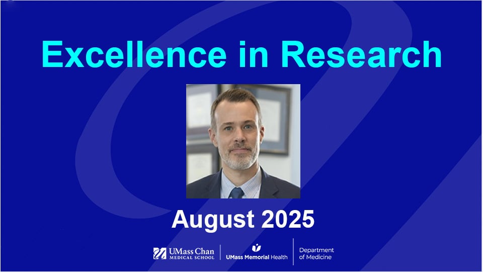  Excellence in Research, August 2025, image of David McManus