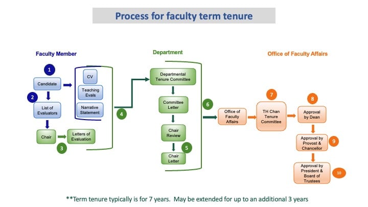 Diagram of Award of Term Tenure Process