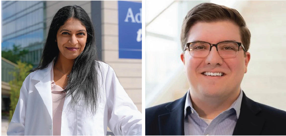 Left to right: Drs. Nikita Bhalerao and Jason Pitarresi