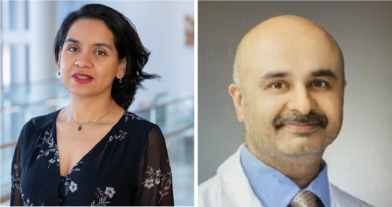 Left to right: Drs. Isabel Castro and Arun Chutani