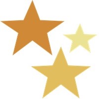 Three yellow stars