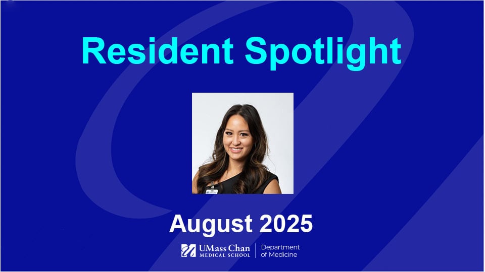  Resident Spotlight, August 2025, image of Venus Huang, MD