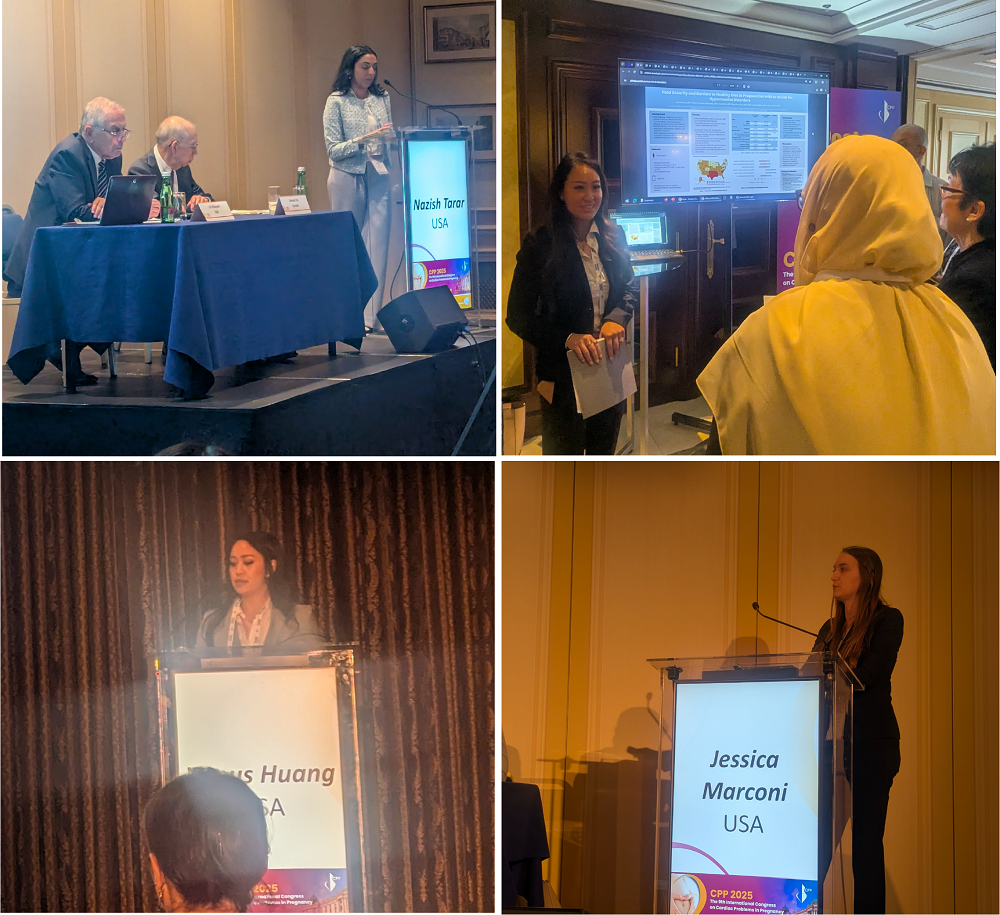 Images of Internal Medicine Residents presenting at the Cardiac Problems in Pregnancy Conference