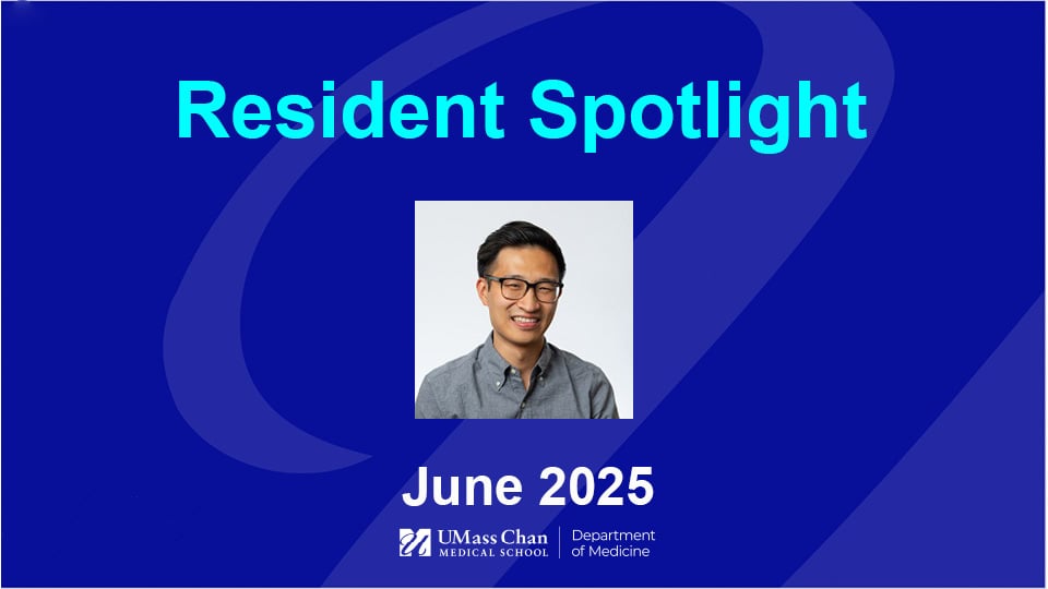 Resident Spotlight, June 2025, image of Alex Ge, MD