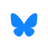 blue butterfly follow us on bluesky
