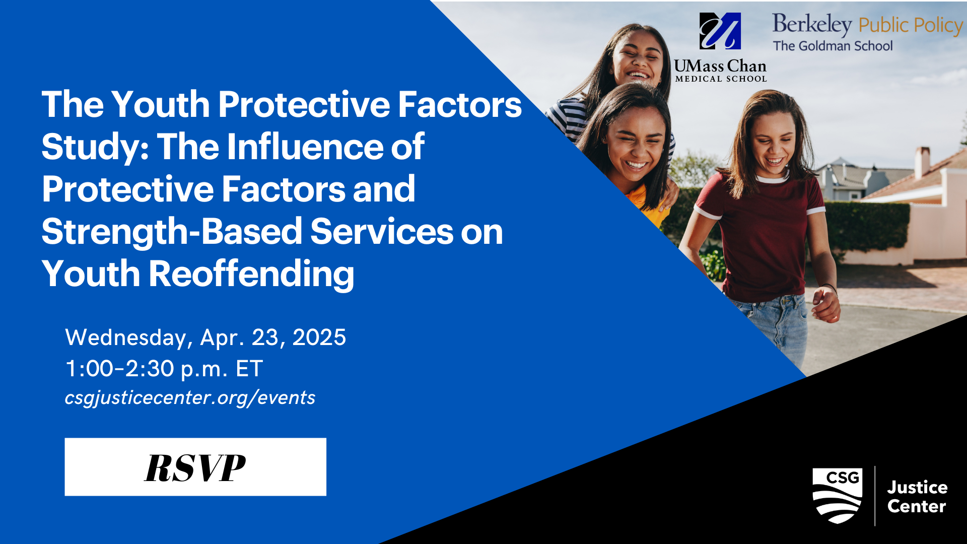 3 youth girls smiling outside