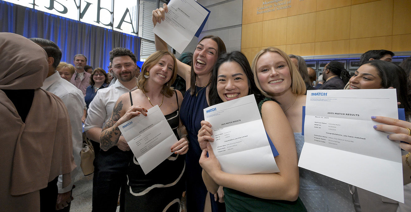 UMass Chan celebrates Match Day 2025 as 140 medical students learn where they will begin their careers