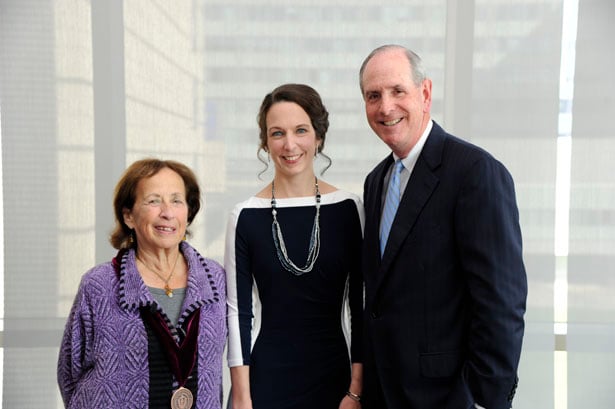 Judy Ockene, PhD, Tiffany Moore Simas, MD, MPH, MEd, and Chancellor Collins